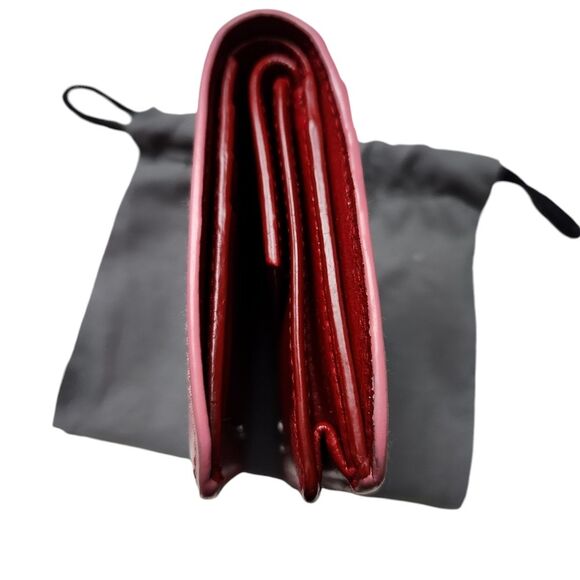 BALENCIAGA Logo Leather Bifold Wallet - Pink - Picture 5 of 9